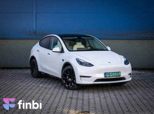 Tesla Model Y Long Range Dual Motor 82 kWh batéria, 1. majiteľ, tepelné čerpadlo, biely int.