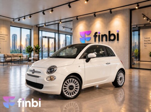 Fiat 500 Šport 1,2i 51kW Automat + F1, digi klíma, čierna stropnica